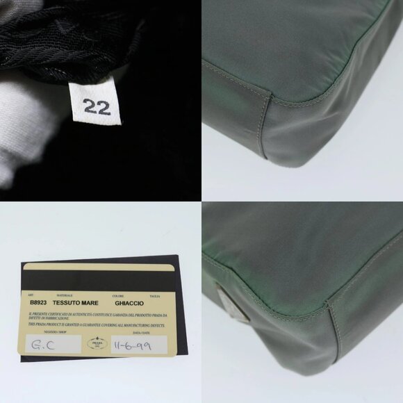 PRADA Shoulder Bag Nylon Khaki Auth 68087 - Picture 12 of 14